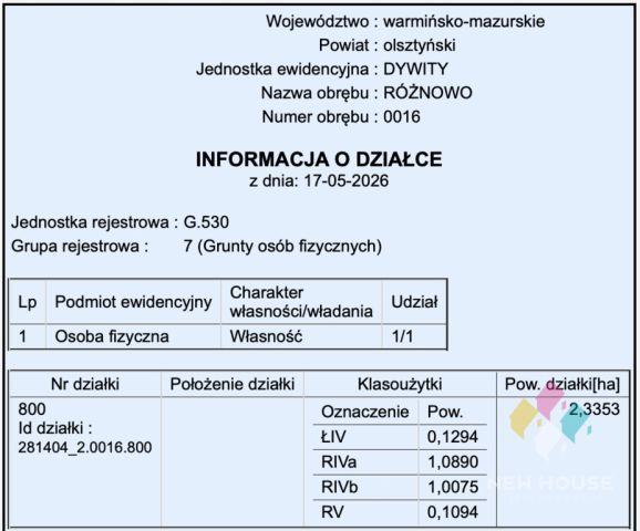 Działka rolna Różnowo. Zdjęcie 7