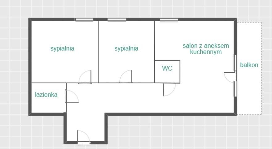 Mieszkanie 3-pokojowe Rzeszów, ul. Lubelska. Zdjęcie 16
