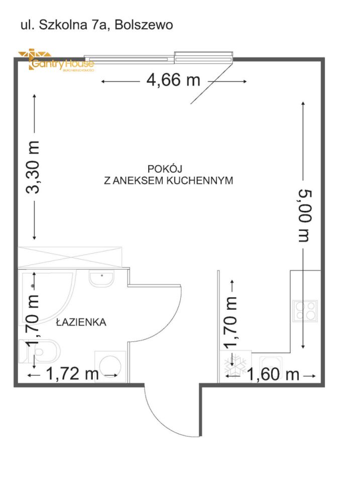 Mieszkanie 1-pokojowe Bolszewo, ul. Szkolna. Zdjęcie 14
