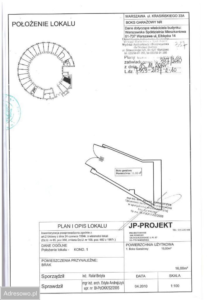 Garaż/miejsce parkingowe Warszawa Żoliborz, ul. Zygmunta Krasińskiego. Zdjęcie 5