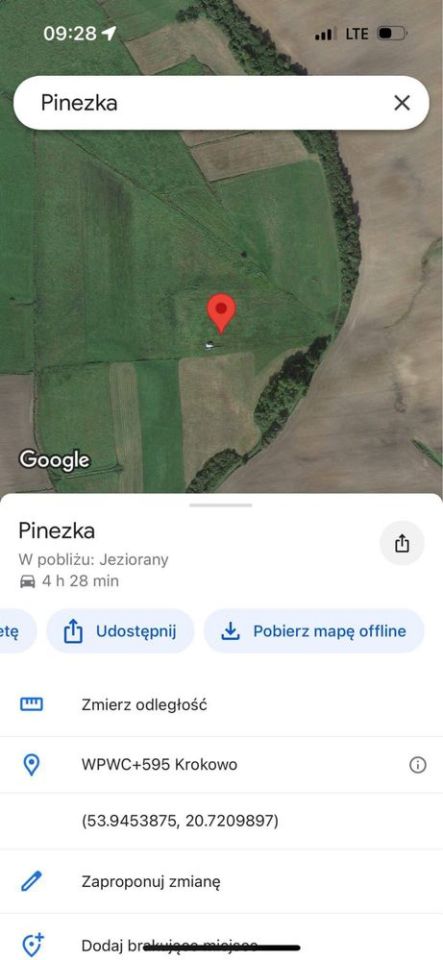 Działka rolna Krokowo