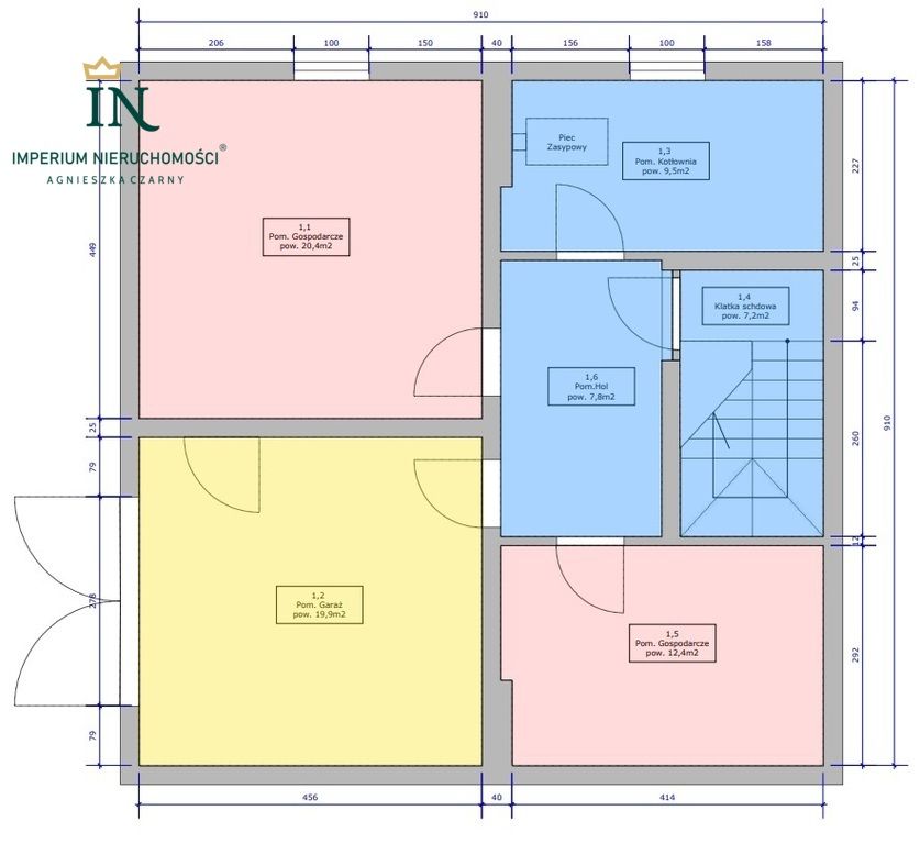dom wolnostojący, 7 pokoi Nałęczów, ul. Henryka Wiercieńskiego. Zdjęcie 16