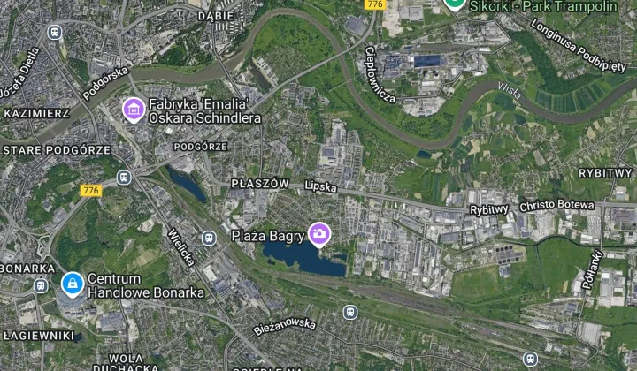 Działka rod Kraków Podgórze, ul. Lipska