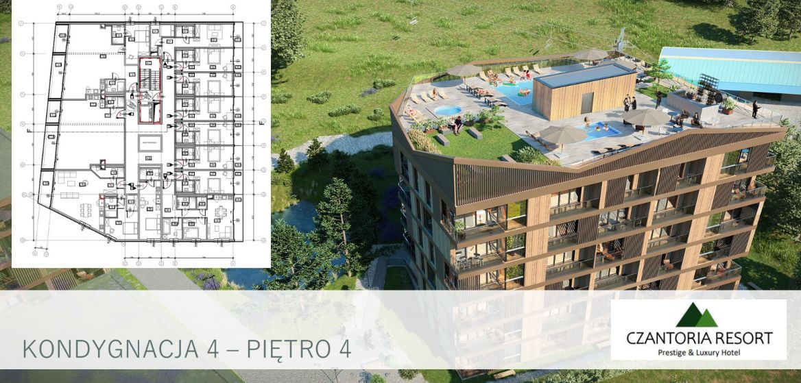 Mieszkanie 1-pokojowe Ustroń Czantoria Baranowa, ul. 3 Maja. Zdjęcie 14