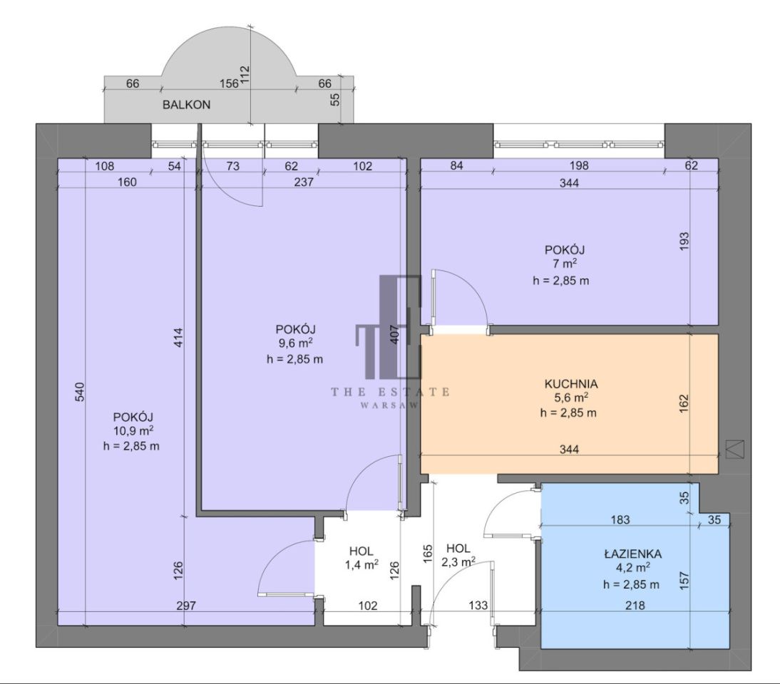 Mieszkanie 2-pokojowe Warszawa Żoliborz, ul. Stanisława Wyspiańskiego. Zdjęcie 17