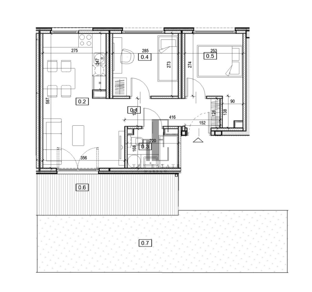 Mieszkanie 3-pokojowe Warszawa Białołęka, ul. Kartograficzna. Zdjęcie 9