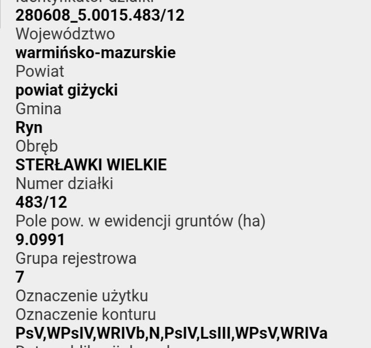 Działka rolna Sterławki Wielkie. Zdjęcie 2