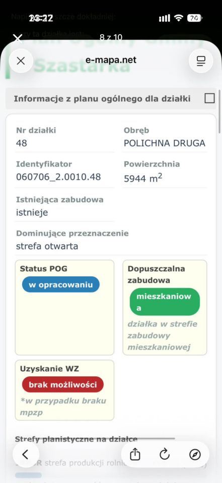 Działka rolno-budowlana Polichna Polichna Druga. Zdjęcie 6