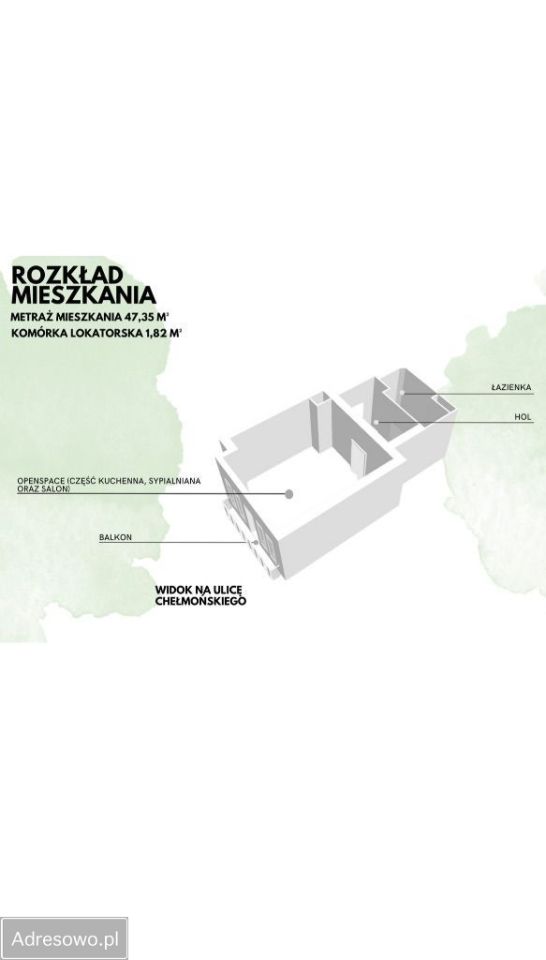 Mieszkanie 1-pokojowe Poznań Łazarz, ul. Józefa Chełmońskiego. Zdjęcie 17