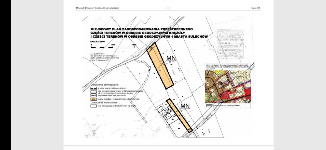 Działka budowlana Krężoły, ul. Północna