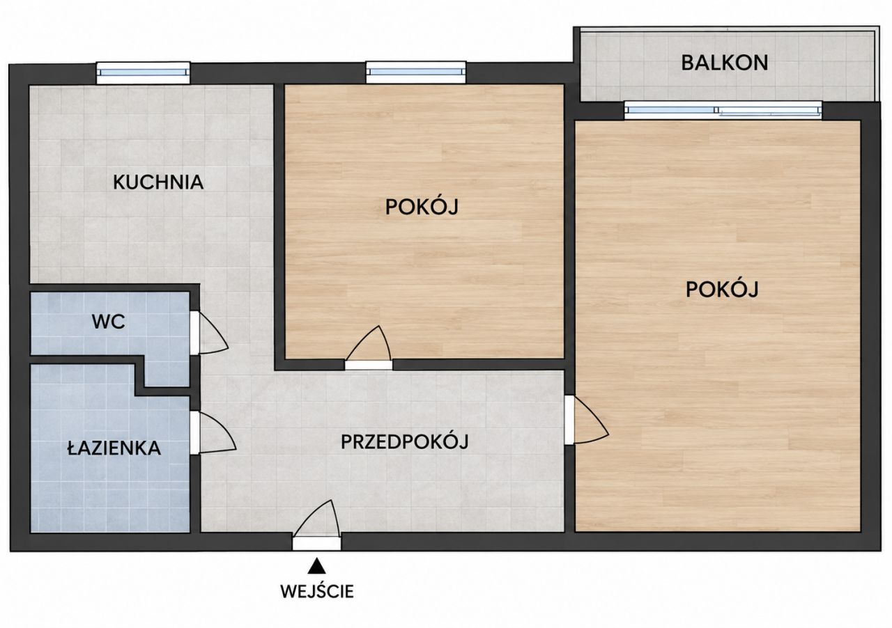 Mieszkanie 2-pokojowe Sosnowiec Zagórze, ul. Gwiezdna. Zdjęcie 16