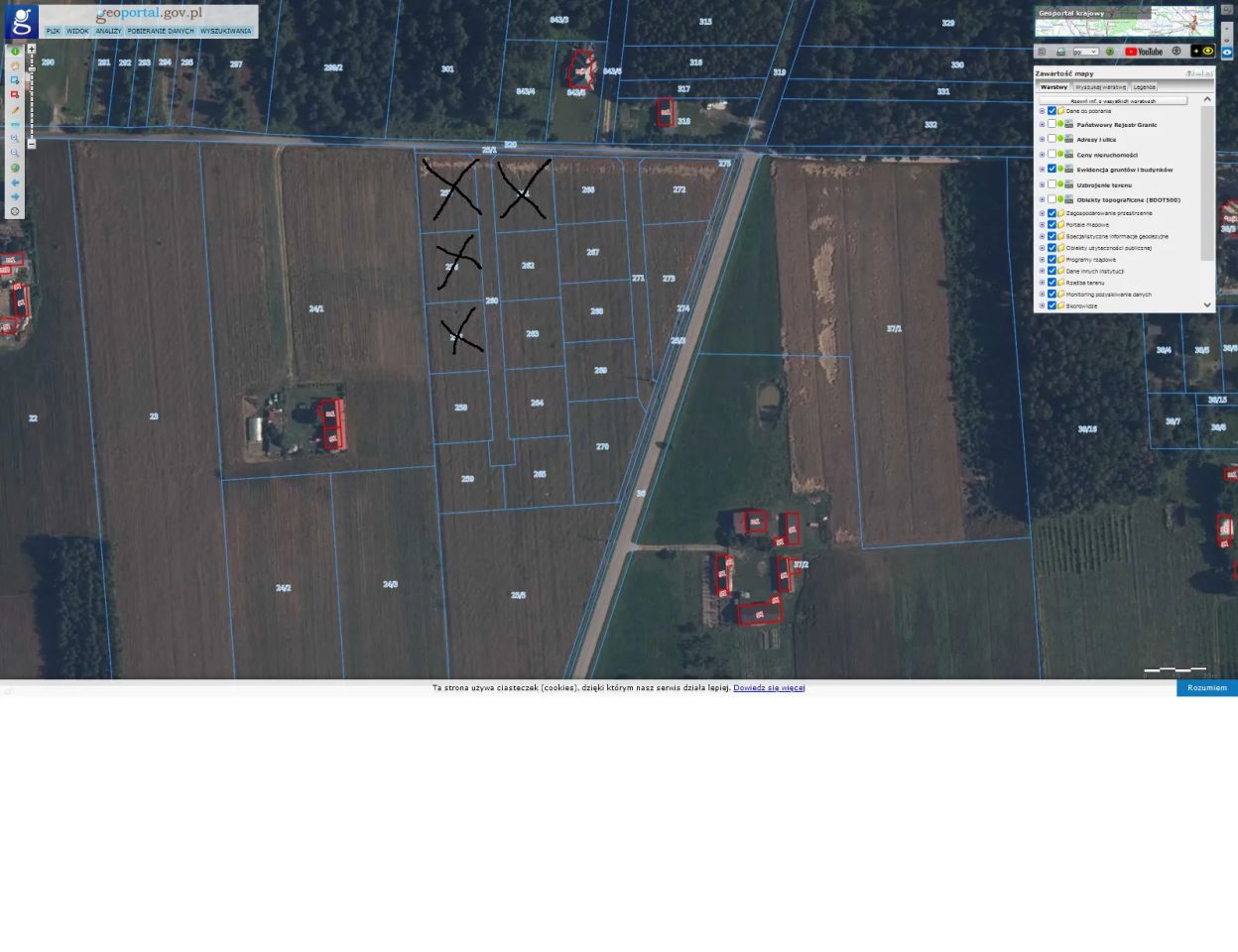 Działka budowlana Nowe Racibory, ul. Graniczna. Zdjęcie 2