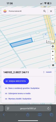 Działka rolna Promna-Kolonia. Zdjęcie 1