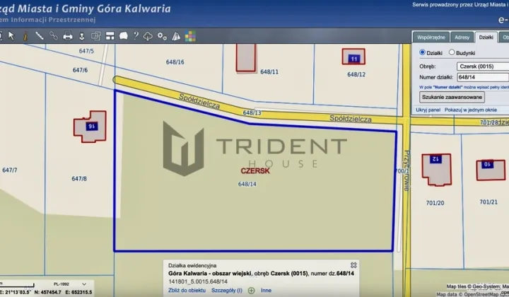 Działka budowlana Czersk, ul. Spółdzielcza