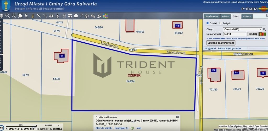 Działka budowlana Czersk, ul. Spółdzielcza