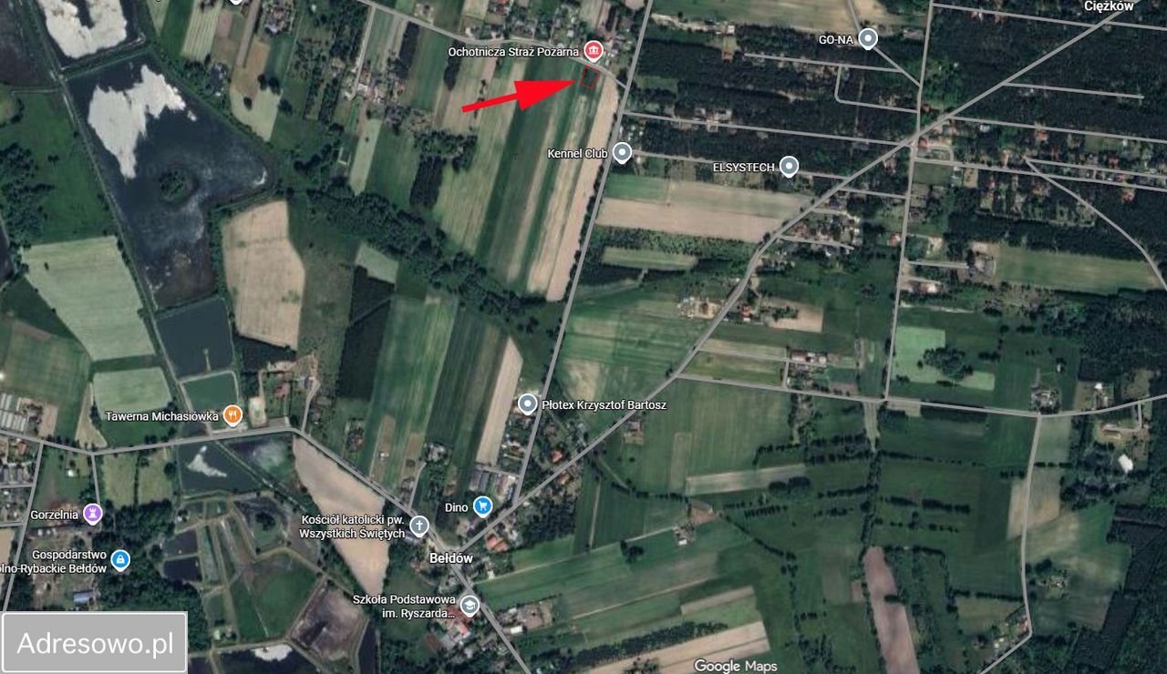 Działka budowlana Bełdów-Krzywa Wieś. Zdjęcie 3