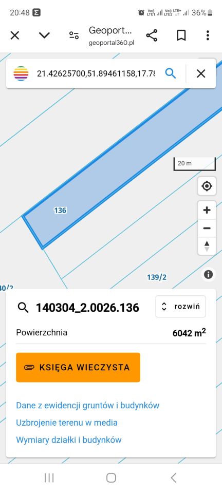 Działka inwestycyjna Wola Władysławowska. Zdjęcie 2
