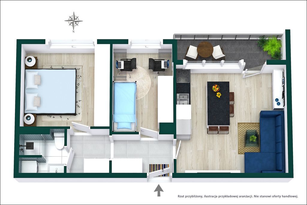 Mieszkanie 3-pokojowe Warszawa Bemowo, ul. Kazubów. Zdjęcie 14