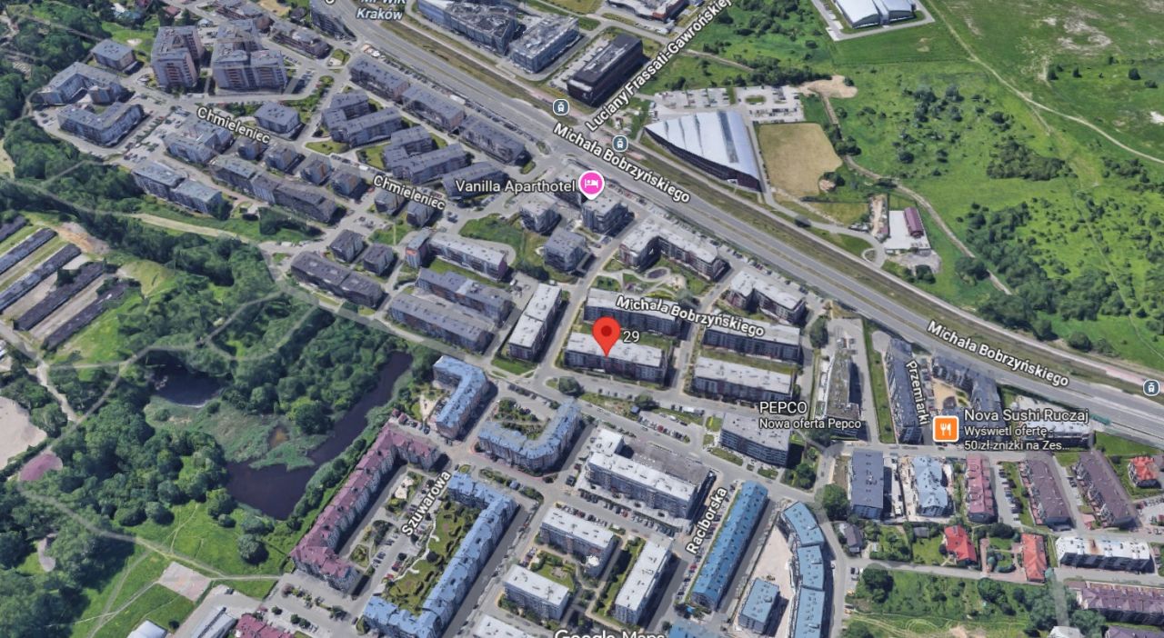 Mieszkanie 1-pokojowe Kraków Ruczaj, ul. prof. Michała Bobrzyńskiego