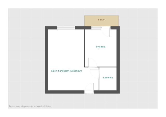Mieszkanie 2-pokojowe Kaźmierz, ul. Leśna. Zdjęcie 10
