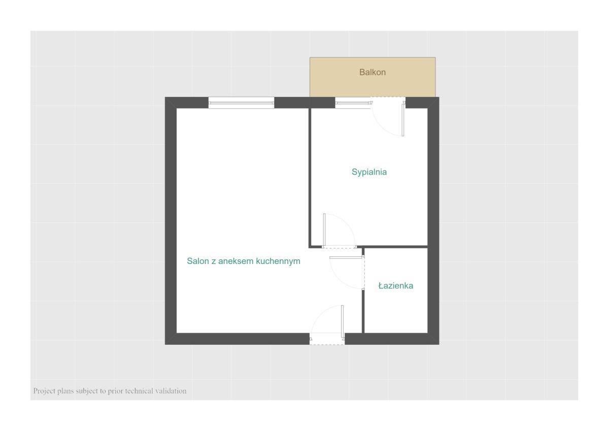 Mieszkanie 2-pokojowe Kaźmierz, ul. Leśna. Zdjęcie 10