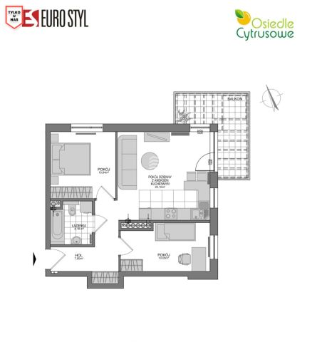 Mieszkanie 3-pokojowe Gdańsk Kowale, ul. Zeusa. Zdjęcie 10