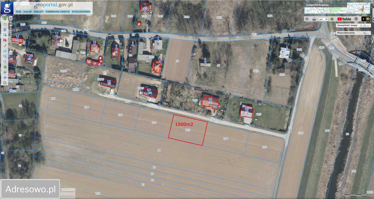 Działka budowlana Obórki