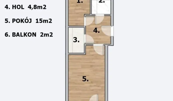 Mieszkanie 2-pokojowe Kraków Kleparz, ul. Pędzichów
