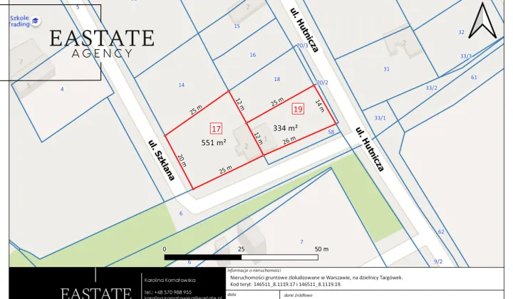 Działka inwestycyjna Warszawa Targówek, ul. Hutnicza