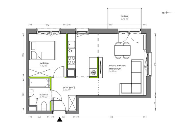 Mieszkanie 2-pokojowe Kraków Płaszów, ul. Myśliwska. Zdjęcie 25