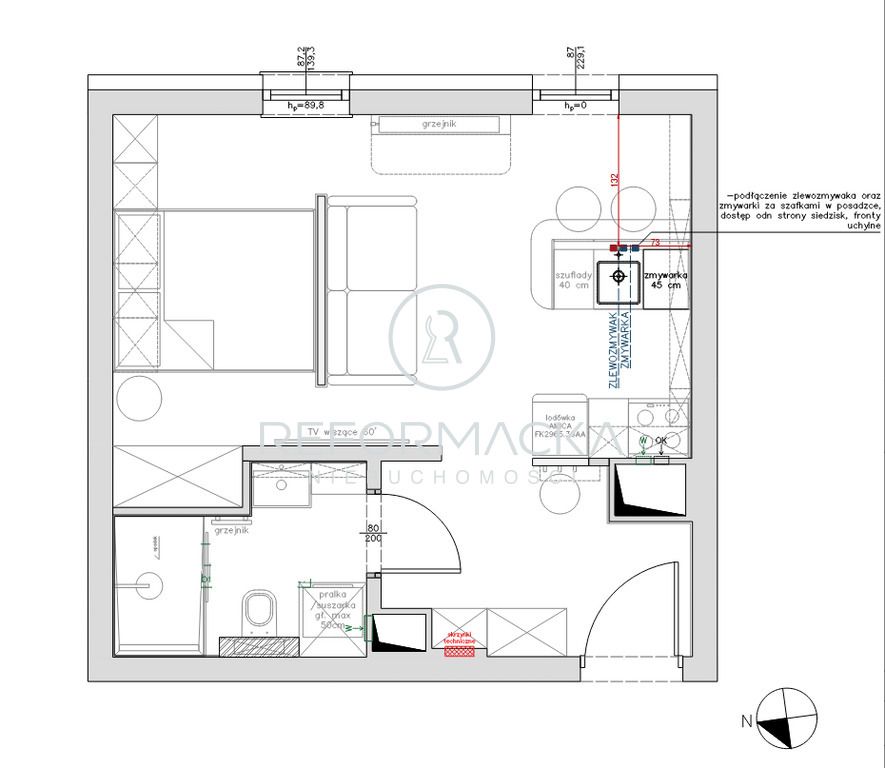 Mieszkanie 1-pokojowe Rzeszów, ul. Stanisława Wyspiańskiego. Zdjęcie 9
