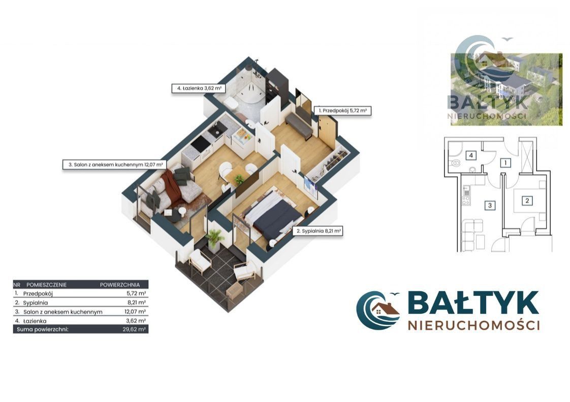 Mieszkanie 3-pokojowe Gdańsk Sobieszewo, ul. Kwiatowa. Zdjęcie 11