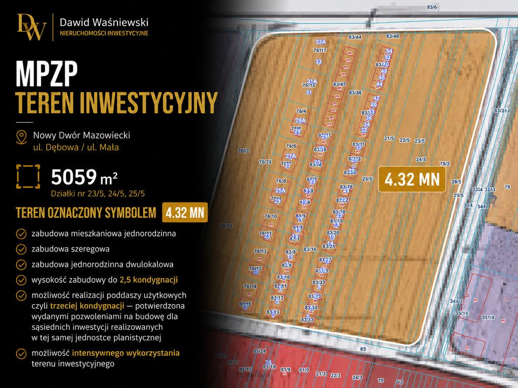 Działka Nowy Dwór Mazowiecki, ul. Dębowa. Zdjęcie 4