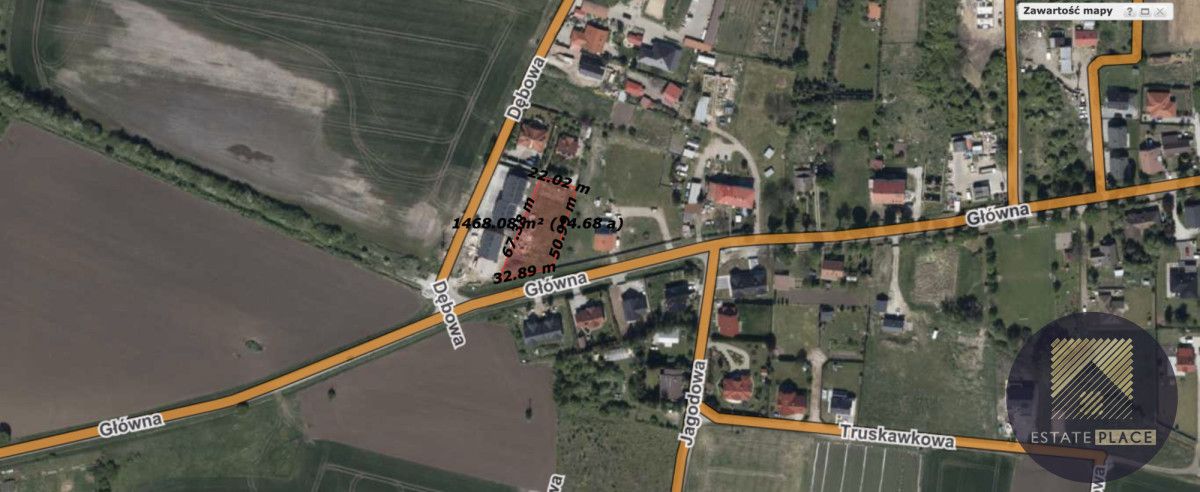 Działka budowlana Krzeptów, ul. Główna. Zdjęcie 2