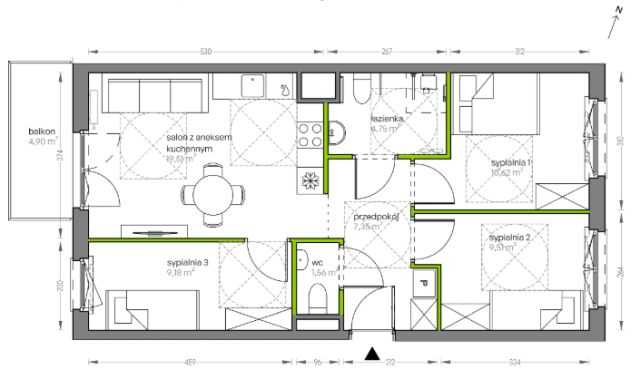 Mieszkanie 4-pokojowe Kraków Płaszów, ul. Myśliwska. Zdjęcie 25