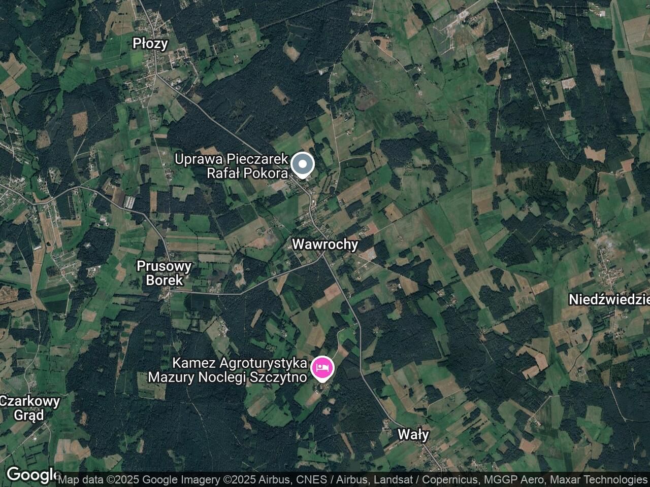 Działka rolna Wawrochy