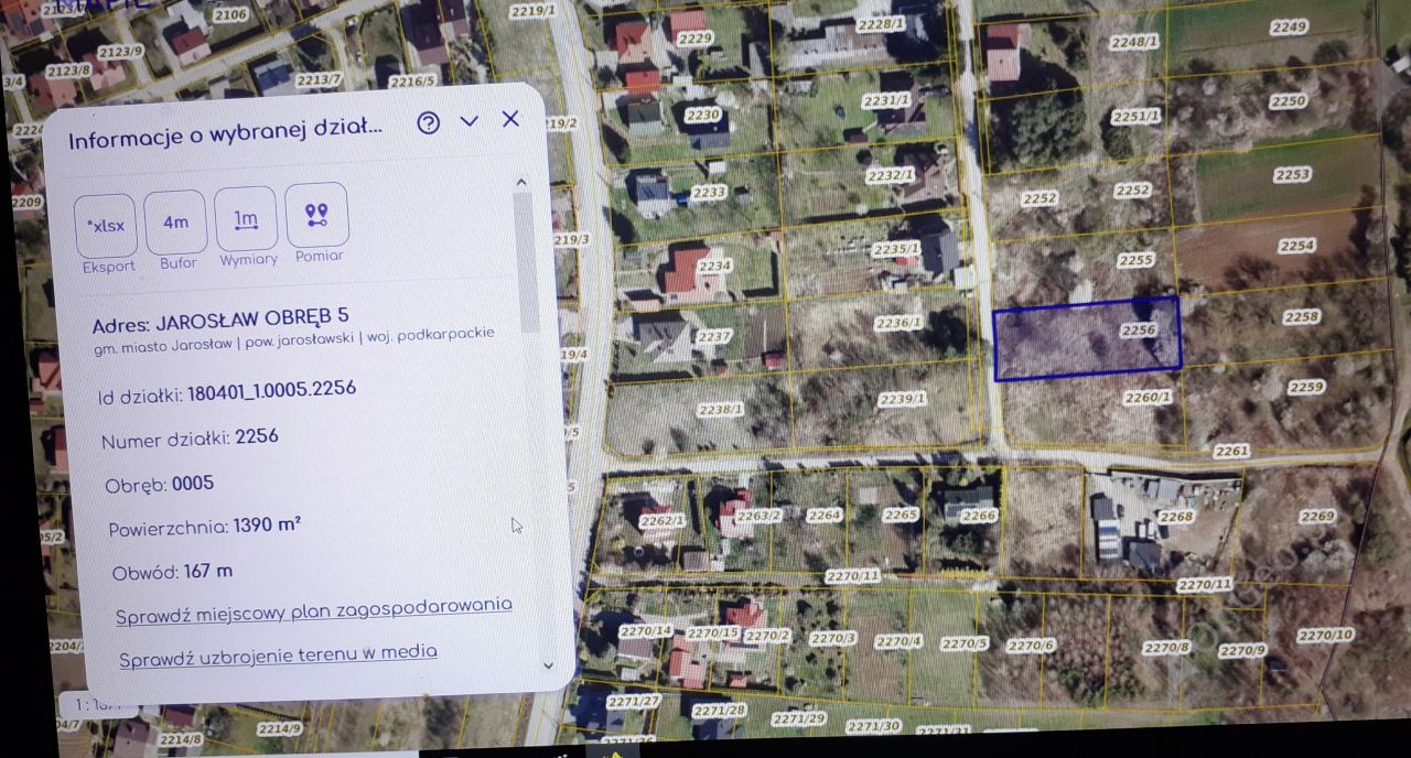 Działka budowlana Jarosław Widna Góra, ul. Krakusa