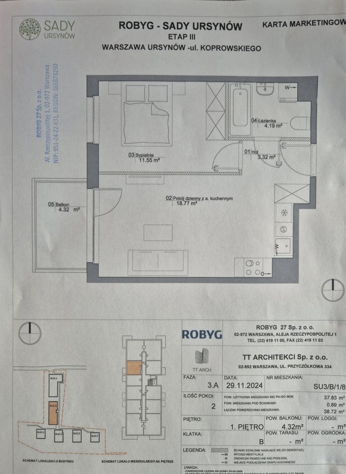 Mieszkanie 2-pokojowe Warszawa Ursynów, ul. Hilarego Koprowskiego. Zdjęcie 10