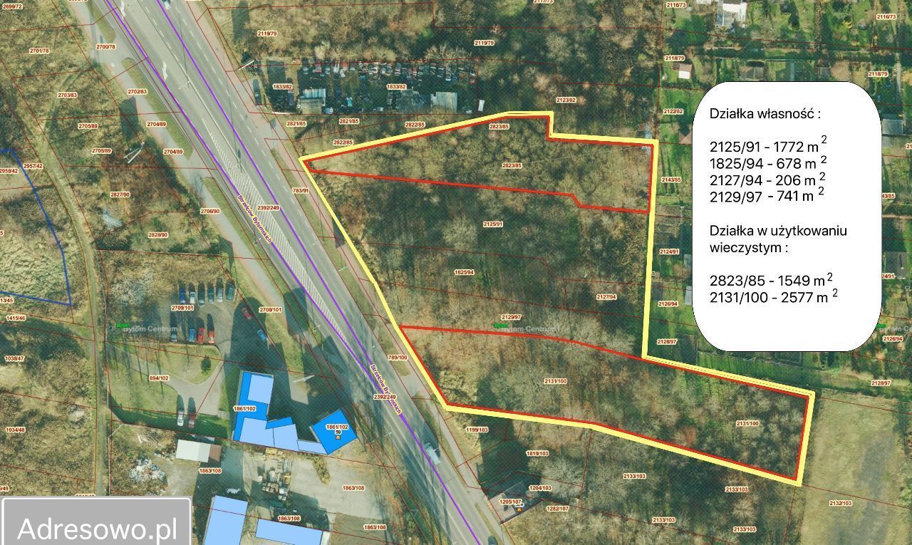 Działka inwestycyjna Bytom, ul. Strzelców Bytomskich. Zdjęcie 2