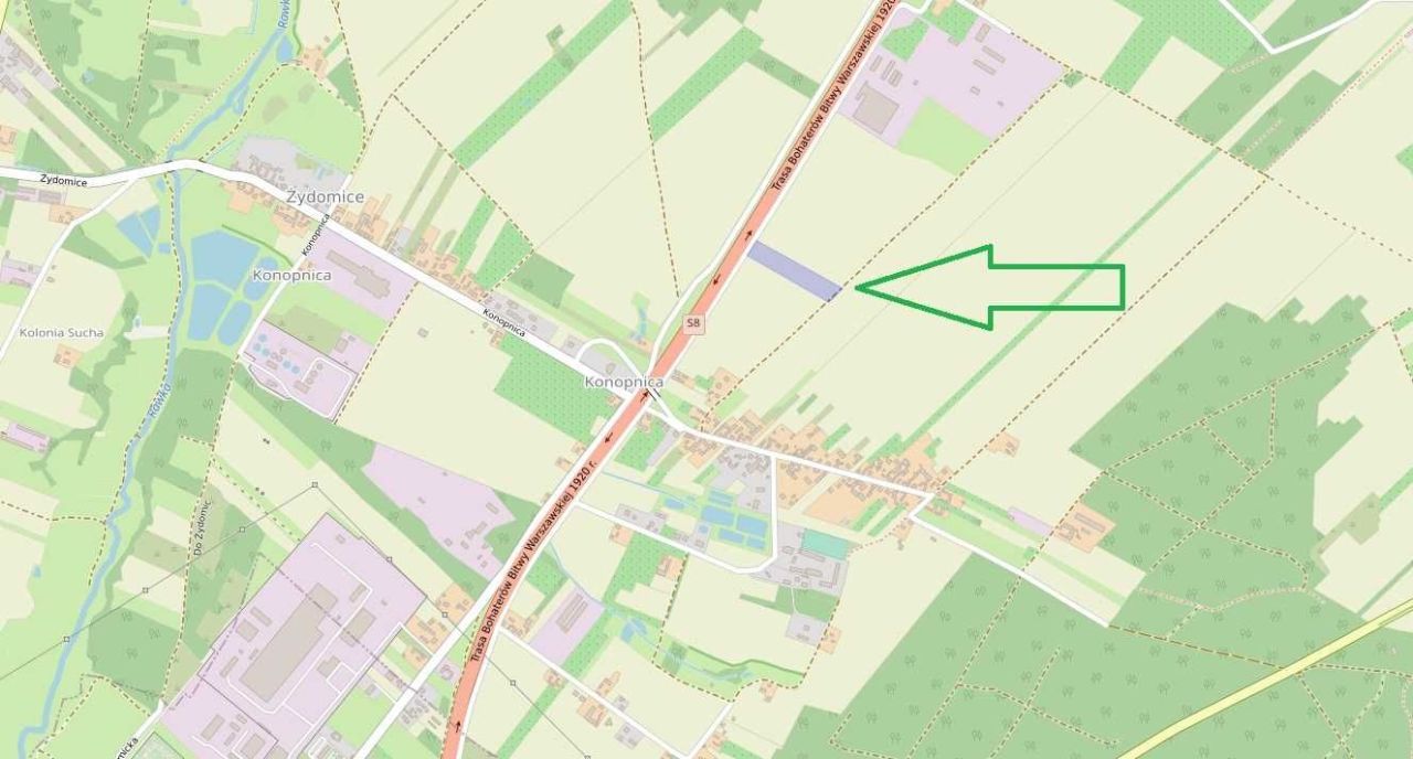 Działka inwestycyjna Konopnica. Zdjęcie 2