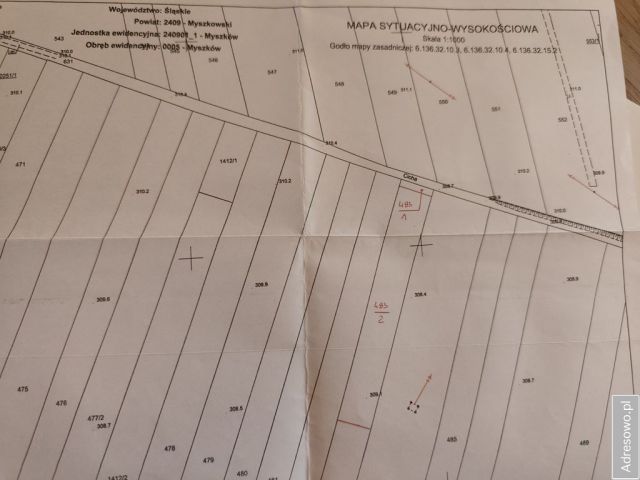 Działka rolno-budowlana Myszków Ciszówka, ul. Cicha. Zdjęcie 1
