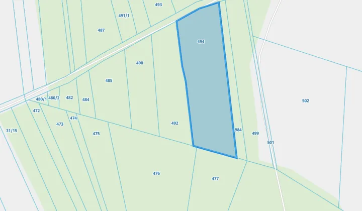 Działka leśna Ruda