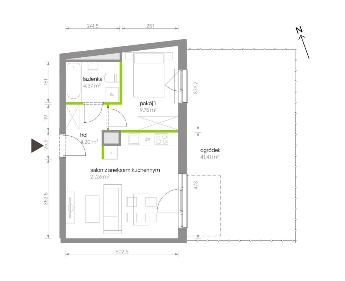 Mieszkanie 2-pokojowe Warszawa Chrzanów, ul. Szeligowska. Zdjęcie 8
