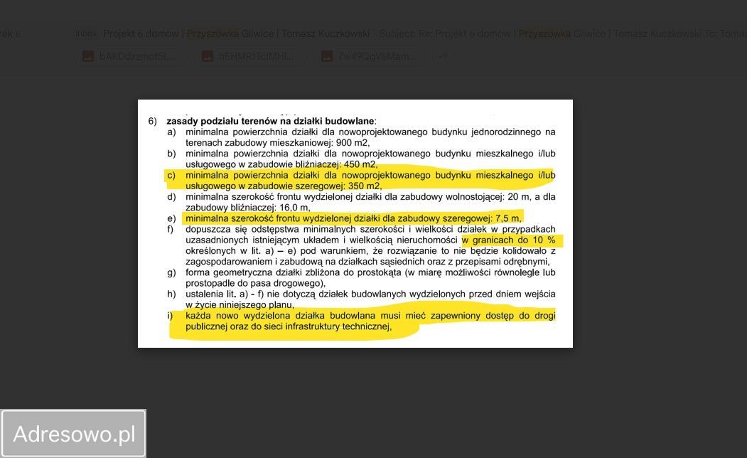 Działka budowlana Gliwice Przyszówka, ul. Przyszowska. Zdjęcie 3