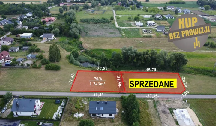 Działka inwestycyjna Granice