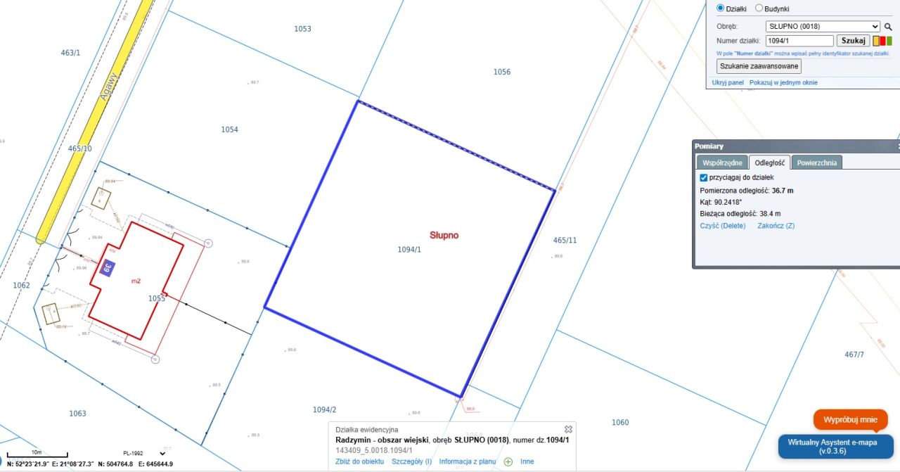 Działka budowlana Słupno, ul. Polnej Róży. Zdjęcie 2