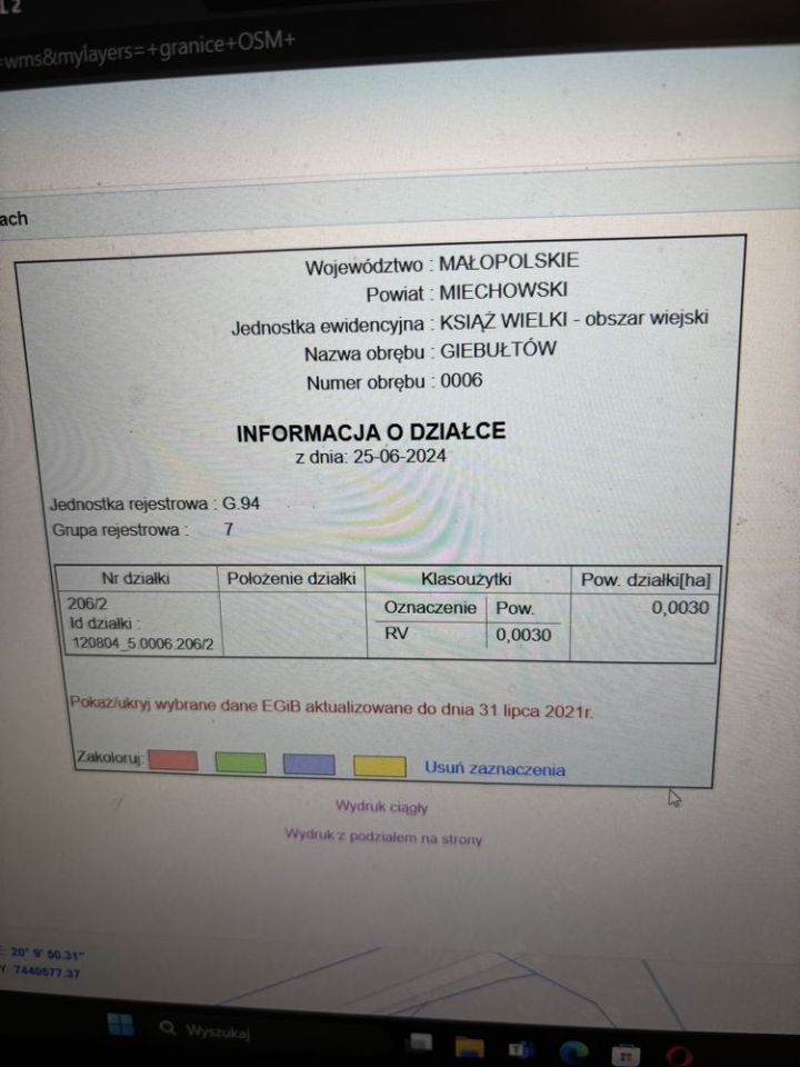 Działka rolna Giebułtów. Zdjęcie 7