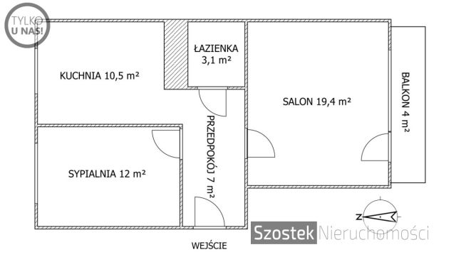 Mieszkanie 2-pokojowe Częstochowa Północ, al. Aleja Wyzwolenia. Zdjęcie 20
