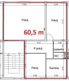 Mieszkanie 3-pokojowe Giżycko, ul. Daszyńskiego