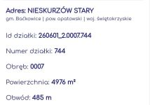 Działka budowlana Nieskurzów Stary. Zdjęcie 1